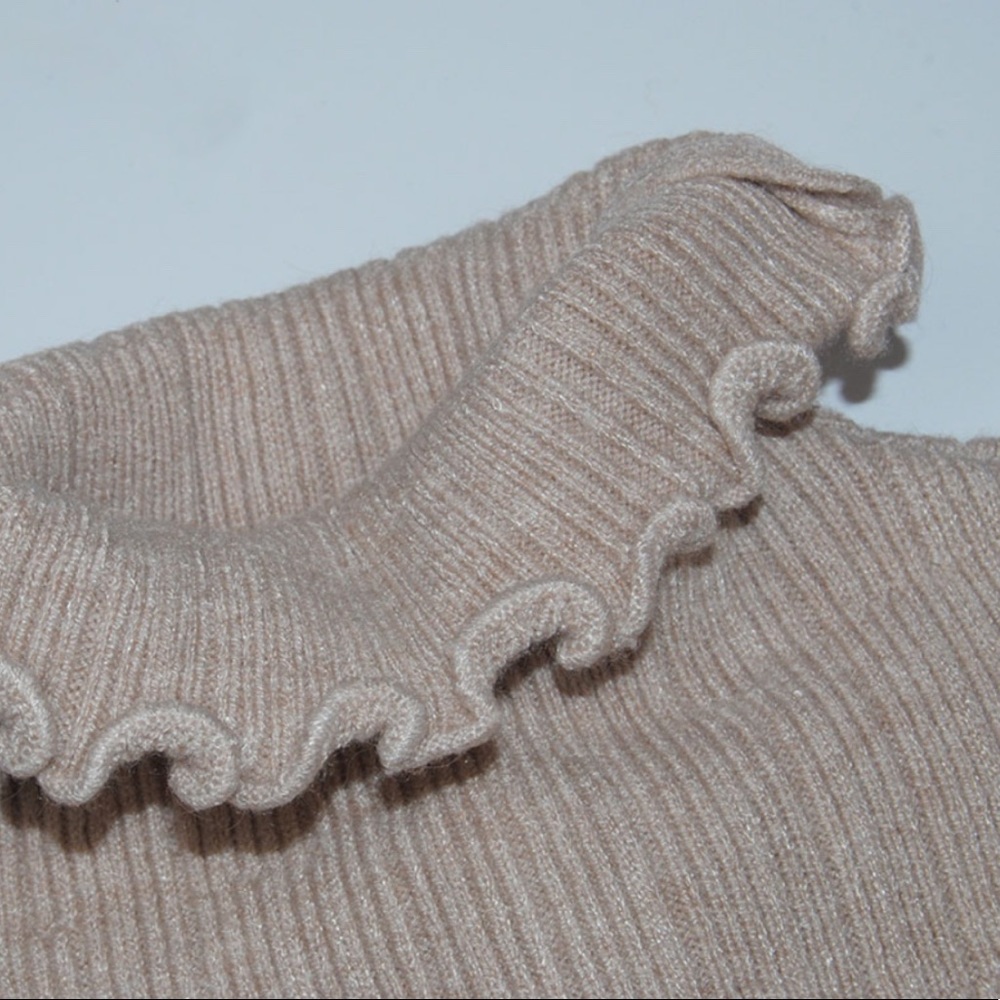 Black Turtleneck Bodycon Basic Slim Fit Sweater - Picture 4 of 6